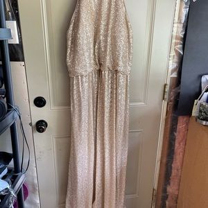 Bill Levkoff rose gold size 18 dress
